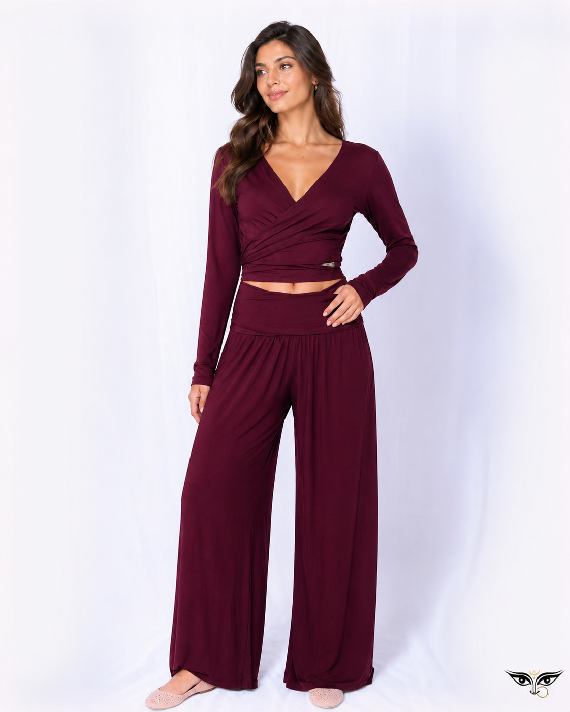Calça Pantalona Wide leg Amar Devi