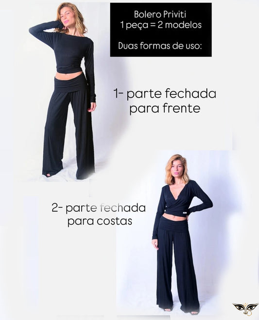 Bolero Cropped Priviti Yoga