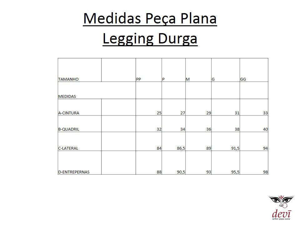 Legging Yoga Durga Devi | Suplex Aveludado