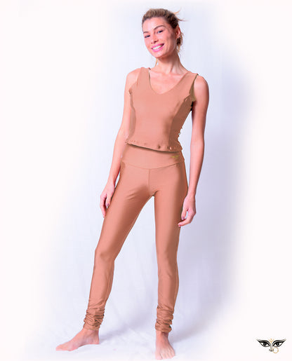 Cropped Modelador Kali Yoga Devi | Metálico
