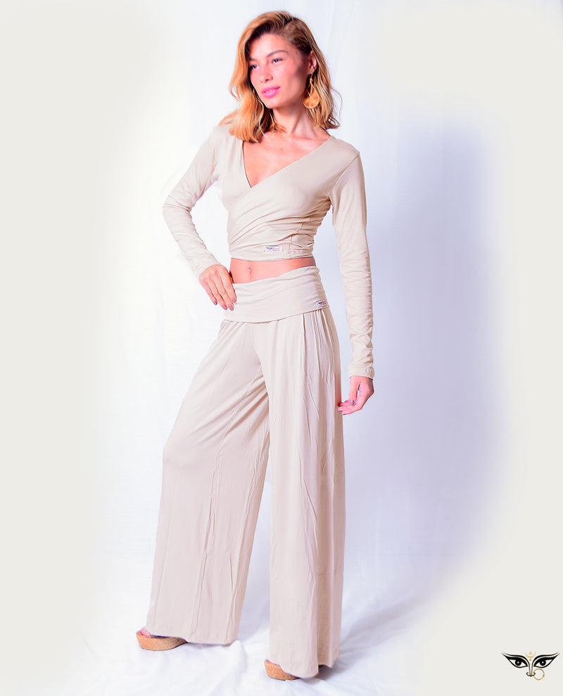 Calça Pantalona Wide leg Amar Devi