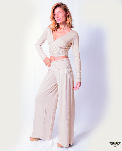 Calça Pantalona Wide leg Amar Devi