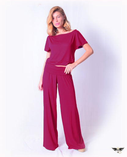 Calça Pantalona Wide leg Amar Devi