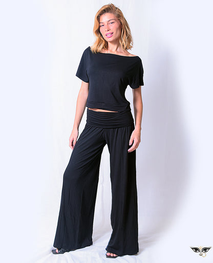 Calça Pantalona Wide leg Amar Devi
