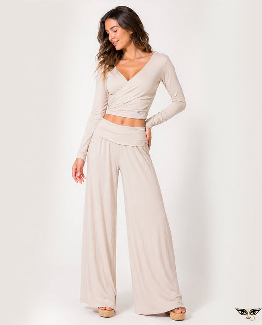 Calça Pantalona Wide leg Amar Devi