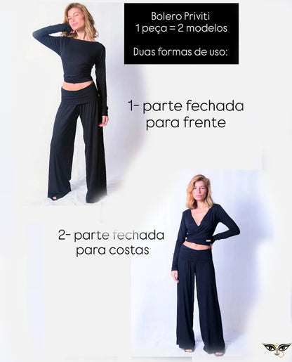 Bolero Cropped Priviti Yoga