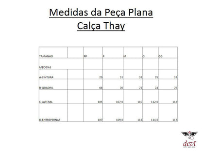 Calça Macacão Saruel Thai Devi