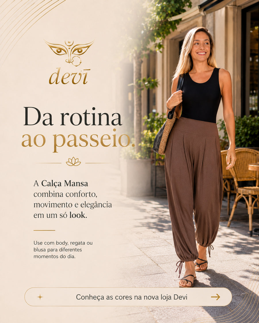 Calça Saruel Aladim balonê Mansa Devi