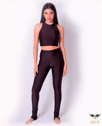 Top Cropped Double Metálico